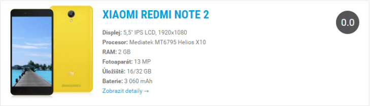 Xiaomi Redmi note 2 specs