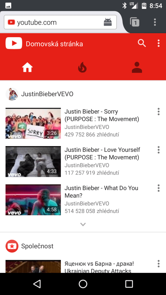 YouTube jak přehrávat videa se zhasnutým displejem 1