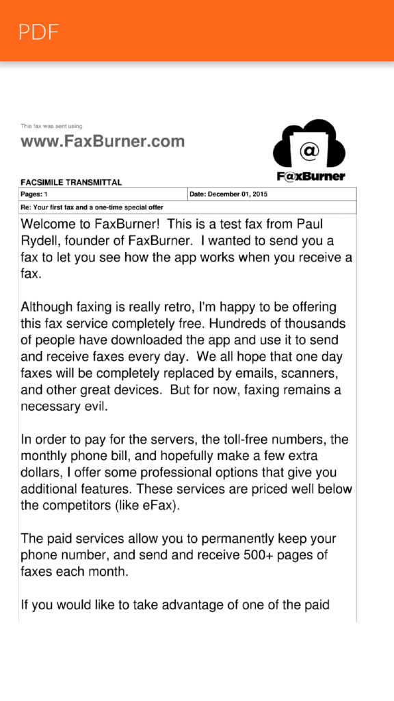 faxburner android aplikace posílání faxů 3