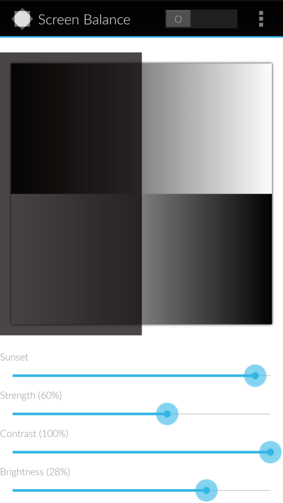 screen balance android aplikace lux 3
