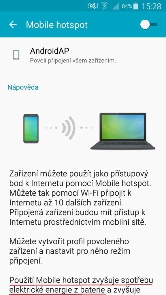 vybití baterie mobilní data 2