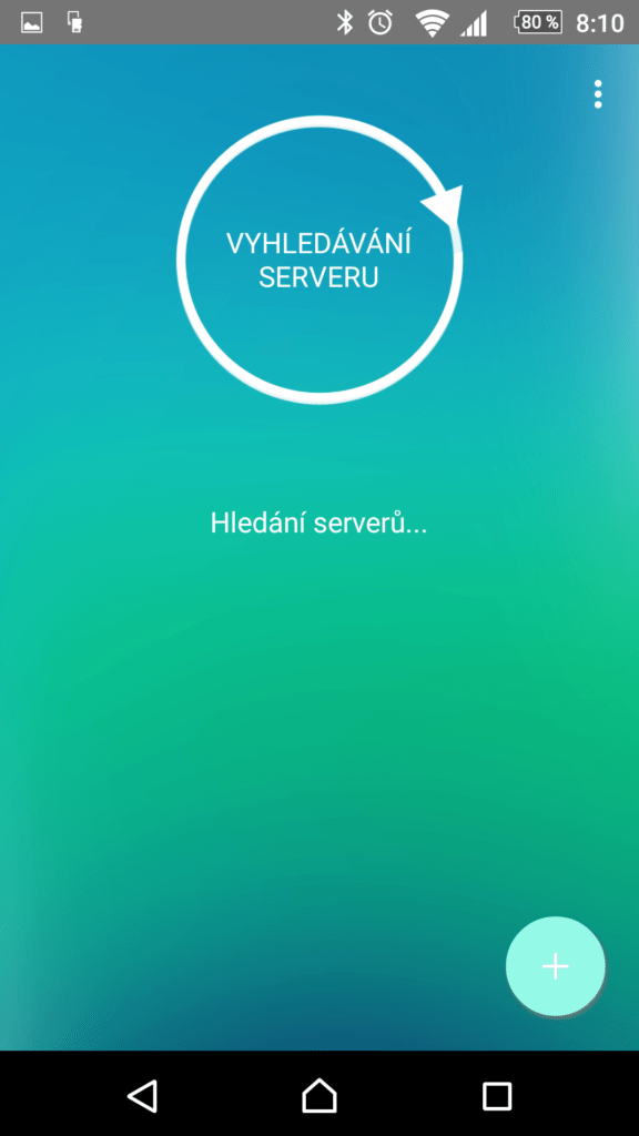 Hledání serveru