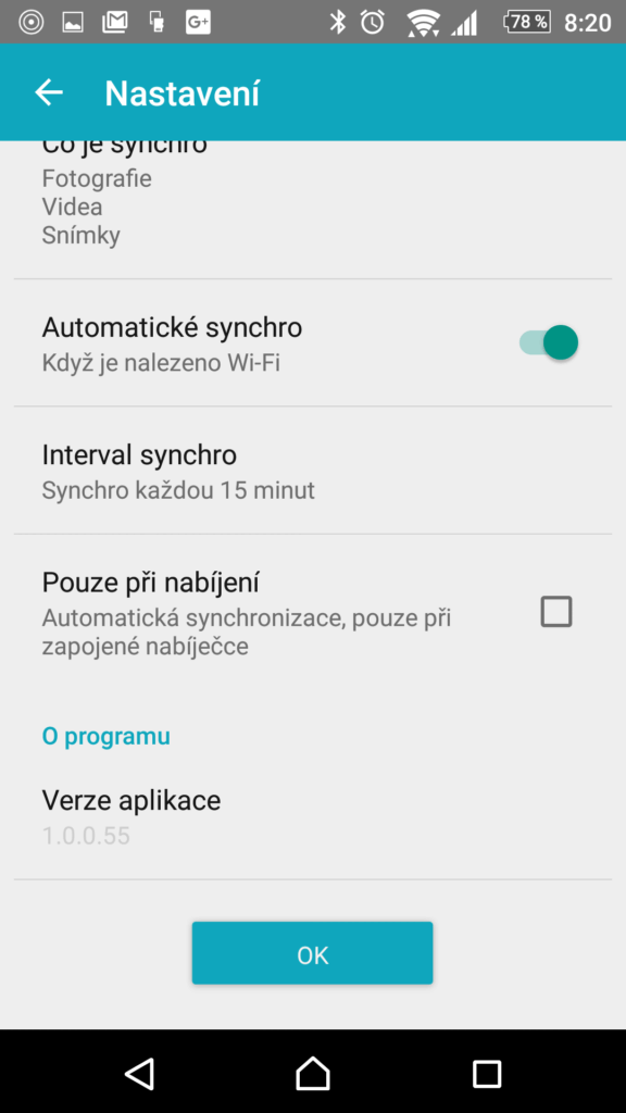 Možnosti nastavení