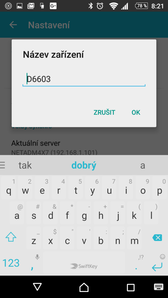 Možnosti nastavení