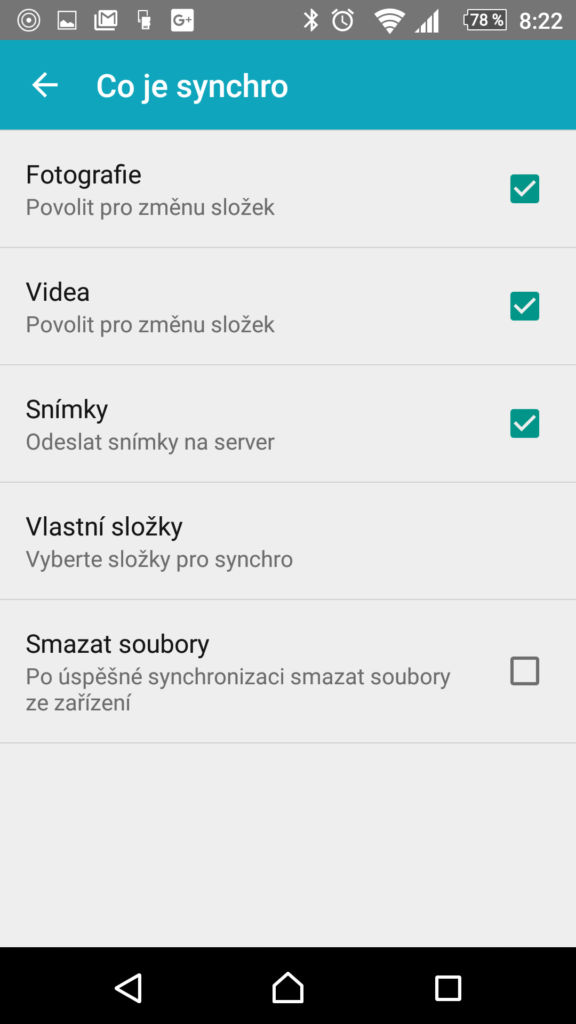 Co se synchronizuje
