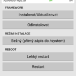 Po úspěšné instalaci