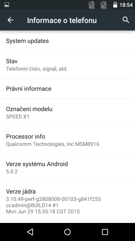Accent Speed X1 ukázka systému 5
