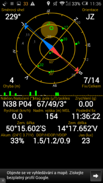 Alcatel One Touch Hero 2 - GPS satelity Alcatel One Touch Hero 2 - GPS satelity