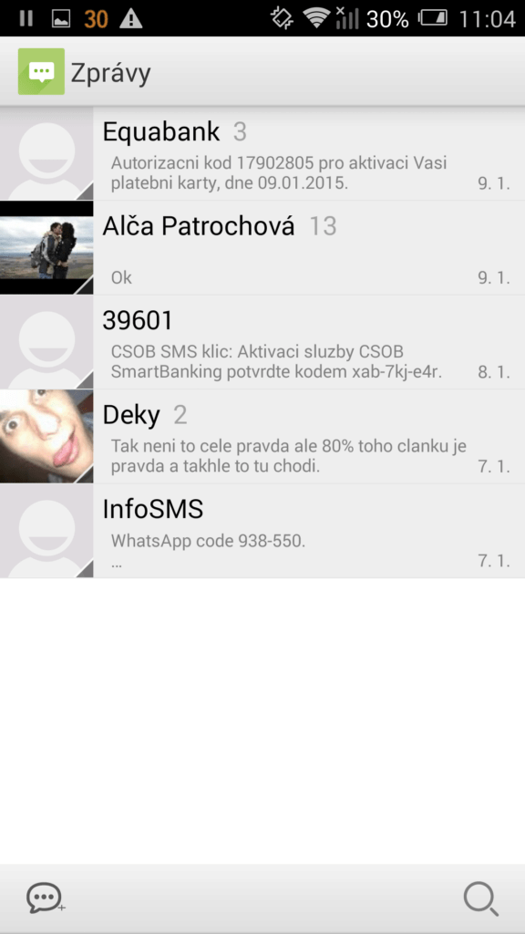 Alcatel One Touch Hero 2 prostředí systému Android 4.4.2 1