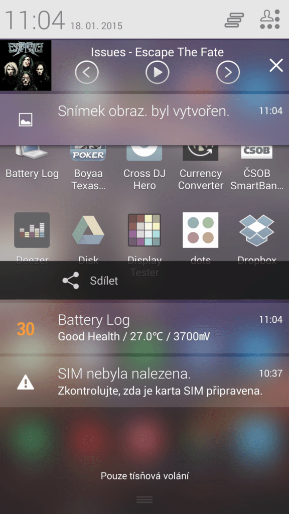 Alcatel One Touch Hero 2 prostředí systému Android 4.4.2 14