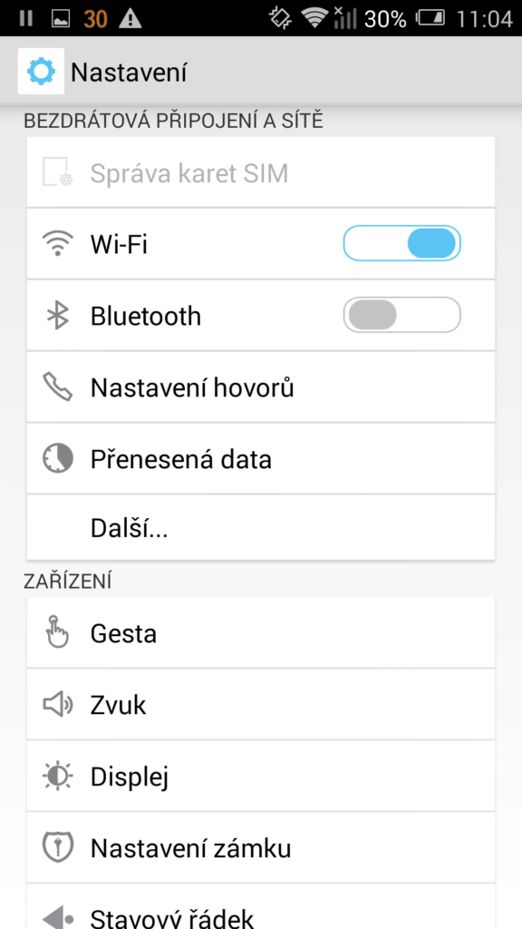 Alcatel One Touch Hero 2 prostředí systému Android 4.4.2 16