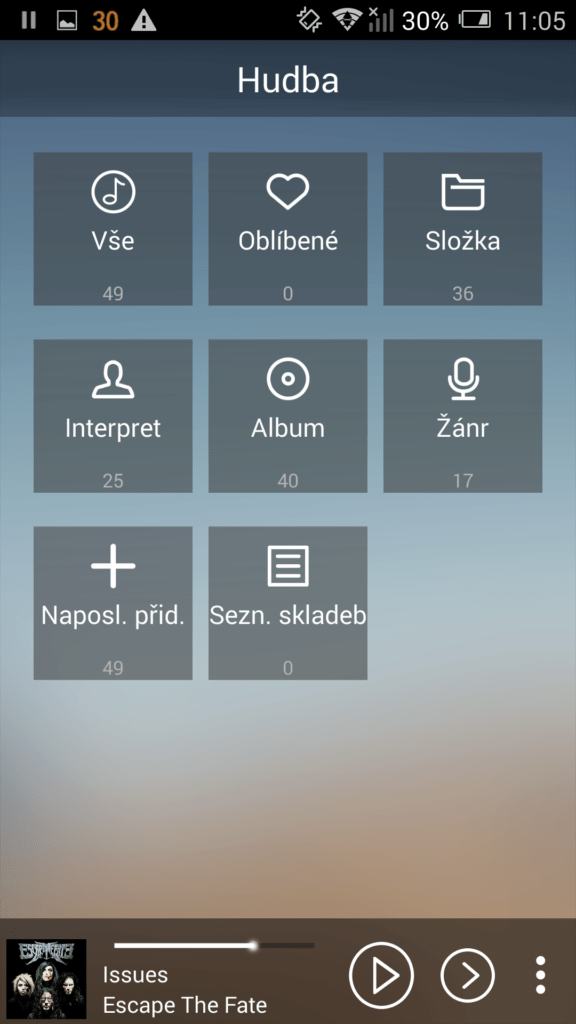 Alcatel One Touch Hero 2 prostředí systému Android 4.4.2 2