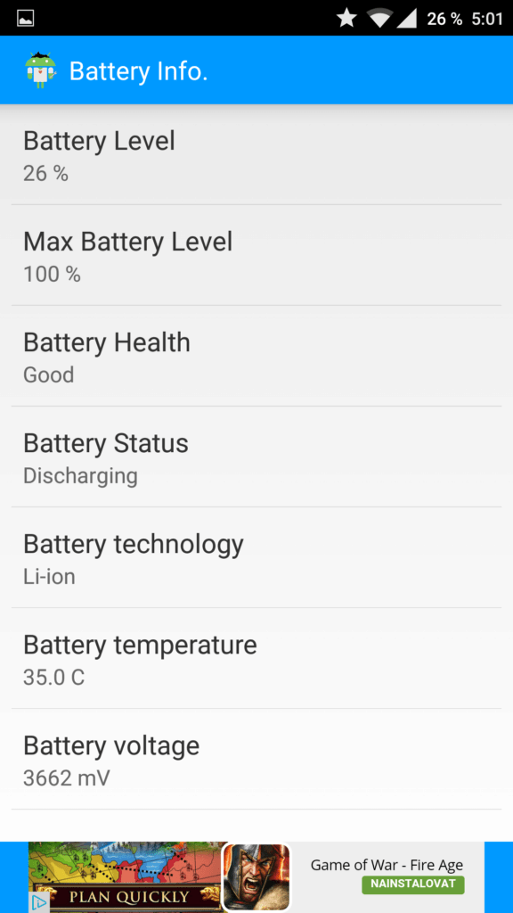 Android aplikace z device test your android 1