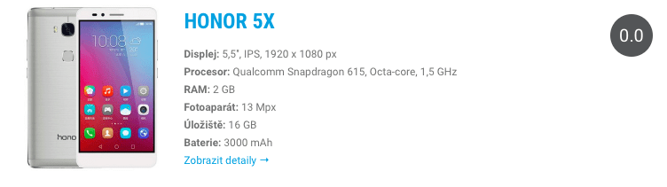 Honor 5X specifikace Honor 5X specifikace