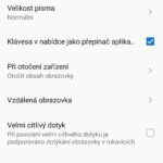 Lenovo Vibe X3  nastavení displej