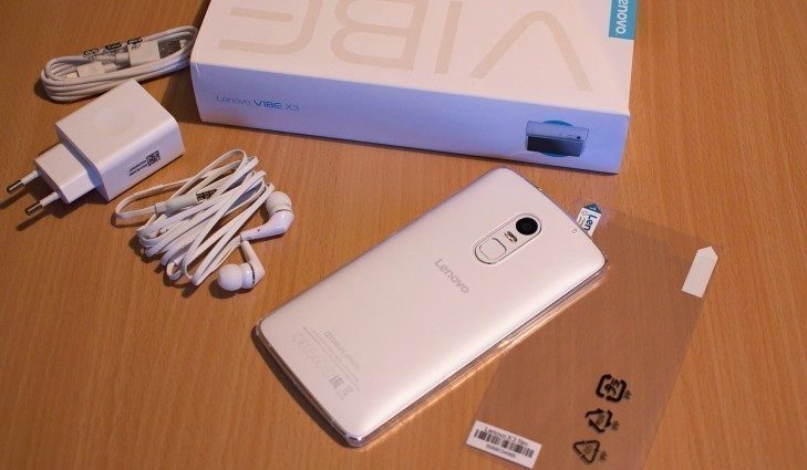 Lenovo Vibe X3 obsah balení 1