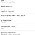 Nexus 6 systém Android Lollipop 2