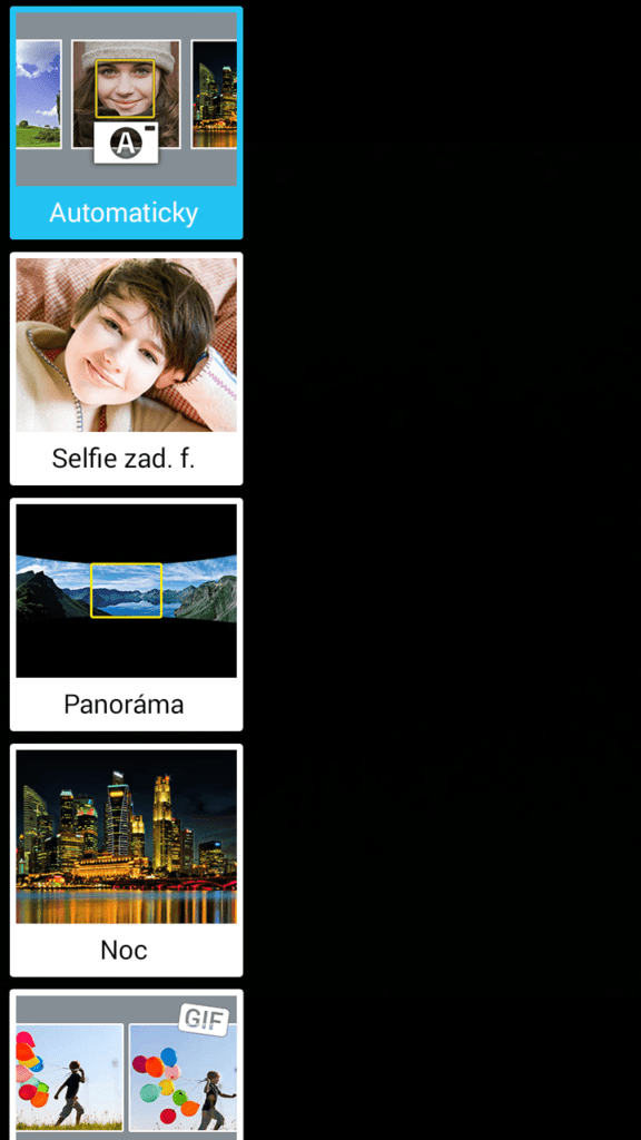 Samsung Galaxy A5 aplikace fotoaparátu 1