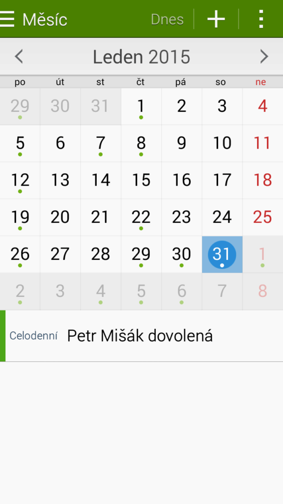 Samsung Galaxy A5 prostředí systému Android 4.4.4. 11