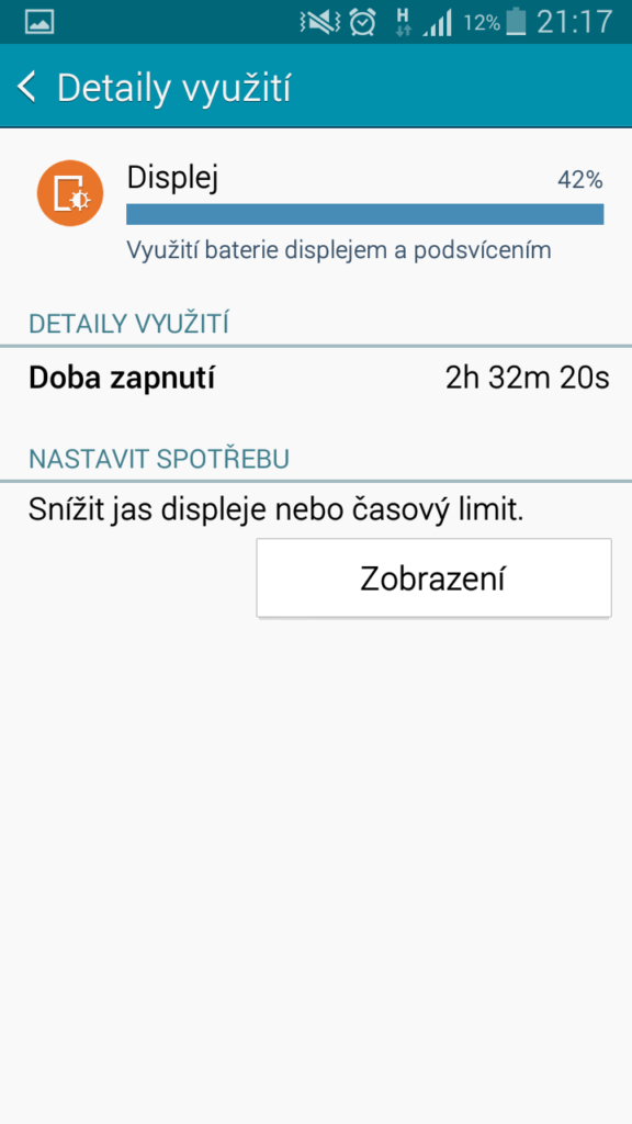 Samsung Galaxy A5 výdrž baterie 1