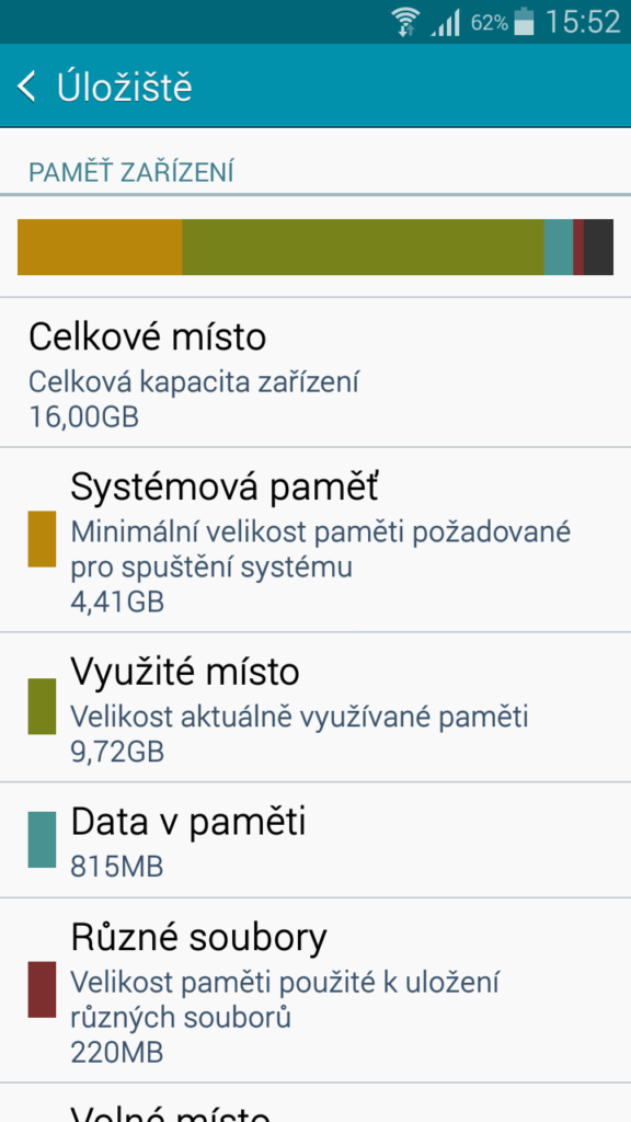 Samsung Galaxy A5 úložiště