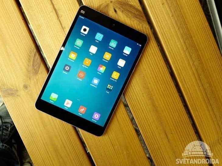 Xiaomi Mi Pad 2 - konstrukce, přední strana