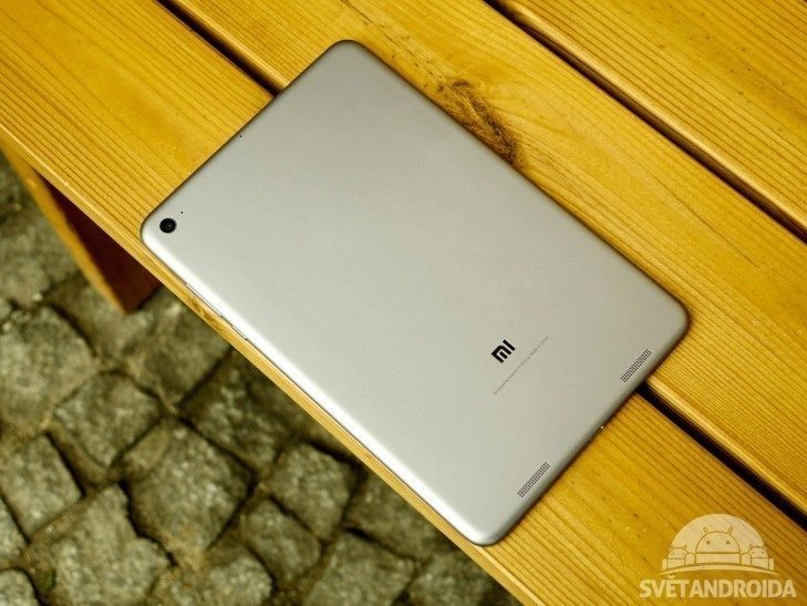 Xiaomi Mi Pad 2 - konstrukce, zadní strana