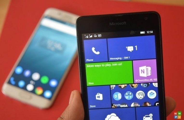 android lumia windows 10