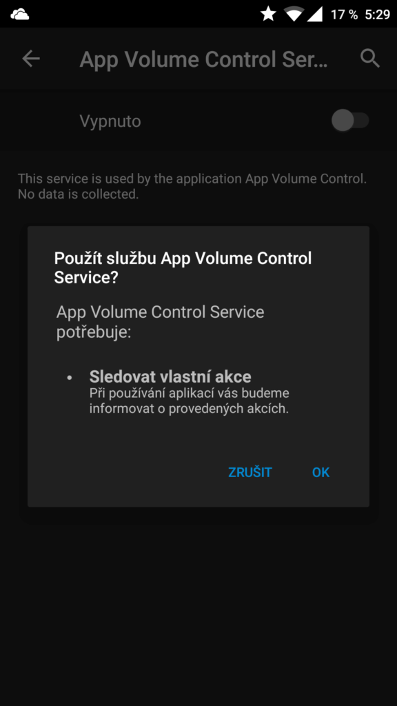 app volume control android aplikace 1