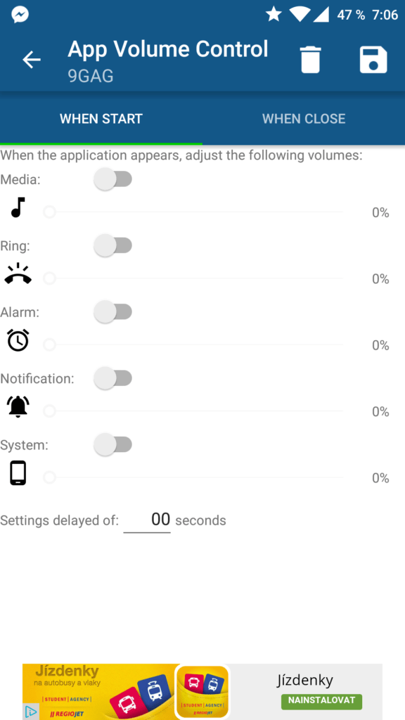 app volume control android aplikace 2