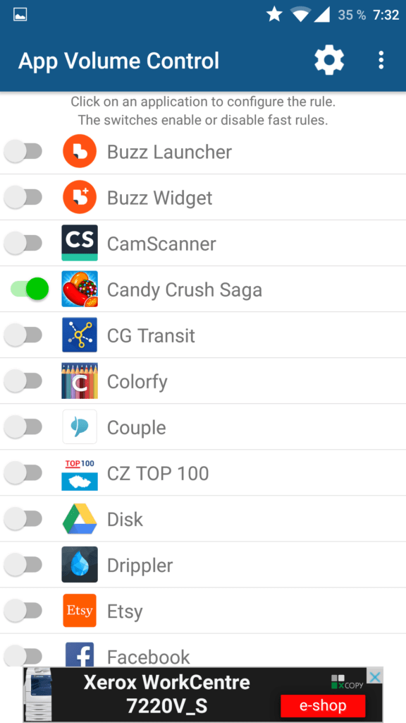 app volume control android aplikace 5
