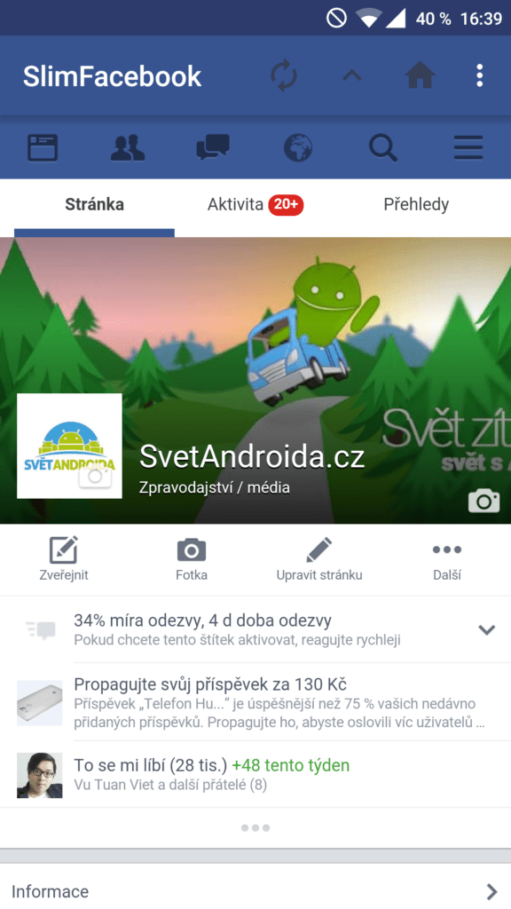 slimfacebook xda developers facebook aplikace 3