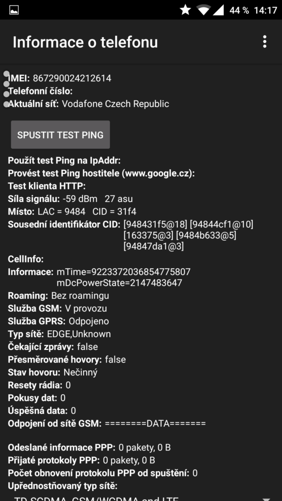 tajné android nastavení zkratky 2
