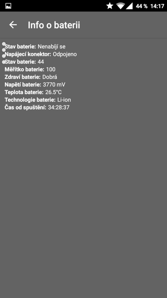 tajné android nastavení zkratky 3