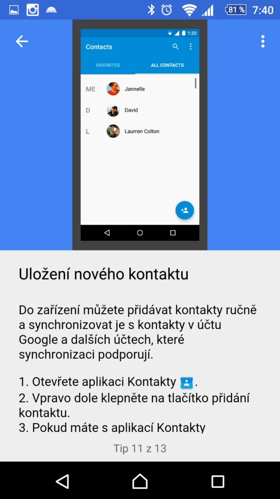 Tipy jsou stručné a jasné