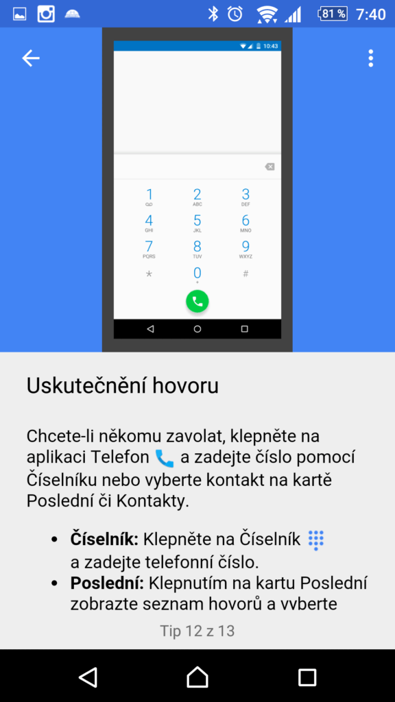 Tipy jsou stručné a jasné
