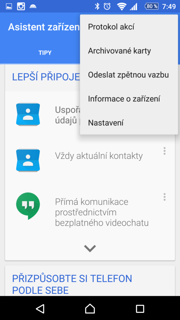 Kontextová nabídka