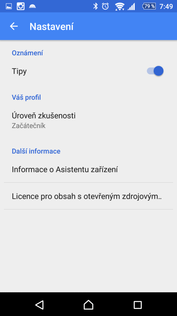 Možnosti nastavení