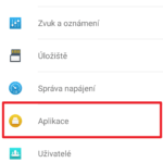 Sekce Aplikace