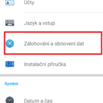 Zálohování a obnovení dat