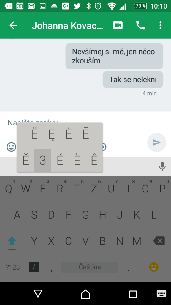 Podpora češtiny