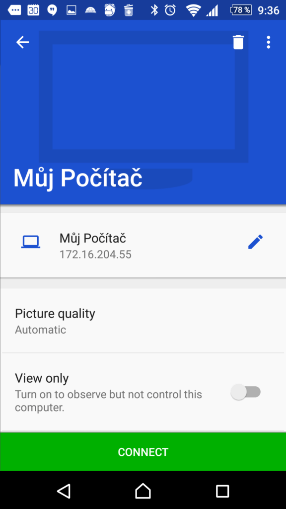 Informace o počítači