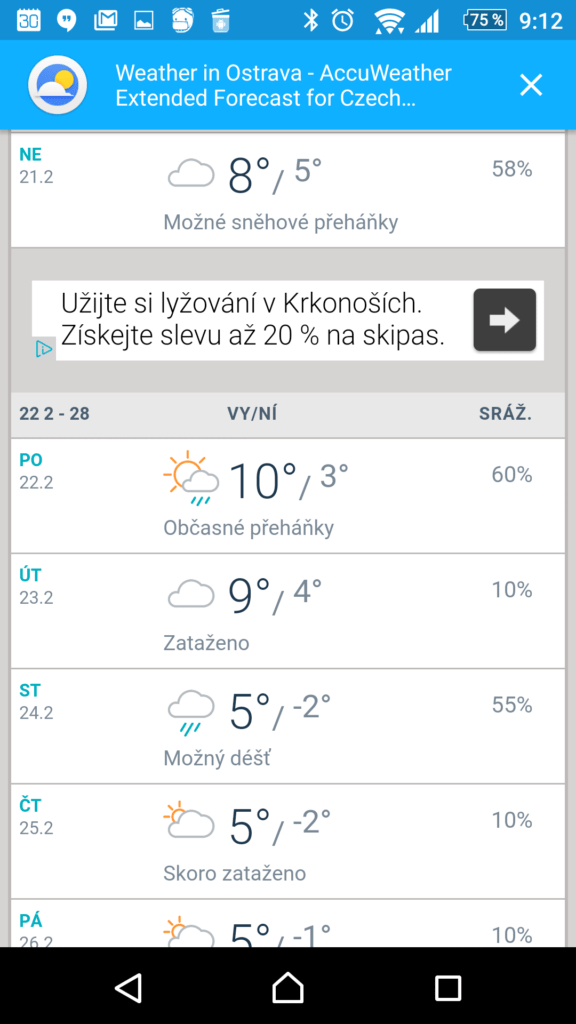 Dlouhodobá předpověď