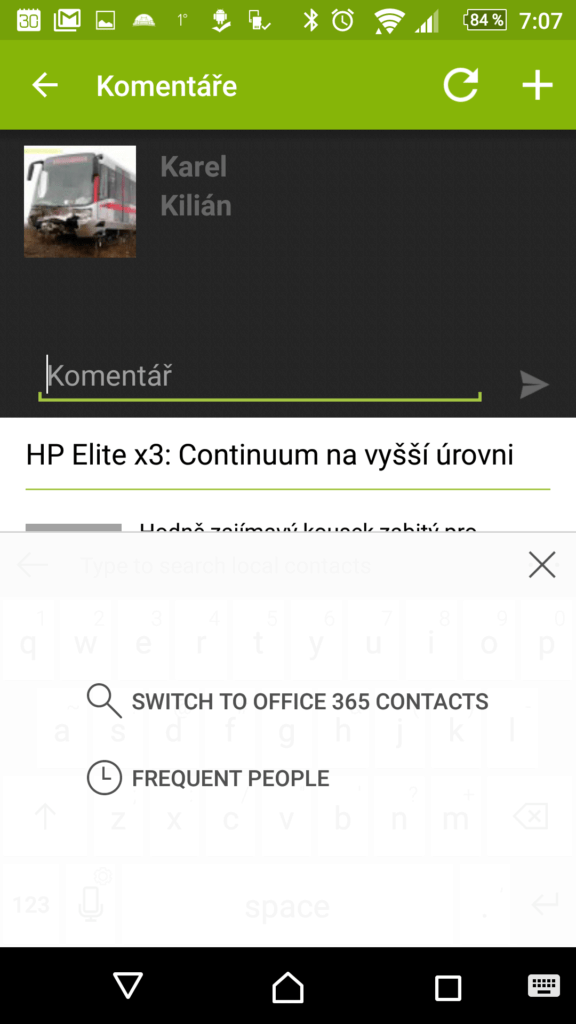 Takto vypadá klávesnice v akci