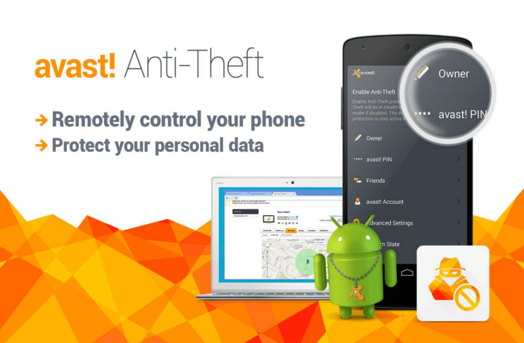 avast anti theft app for android