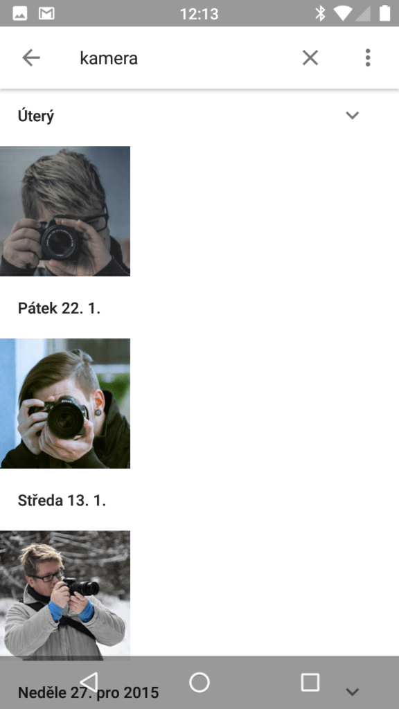 Google Fotky aktualizace rozbalovací tlačítko 3