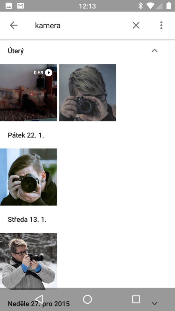 Google Fotky aktualizace rozbalovací tlačítko 4