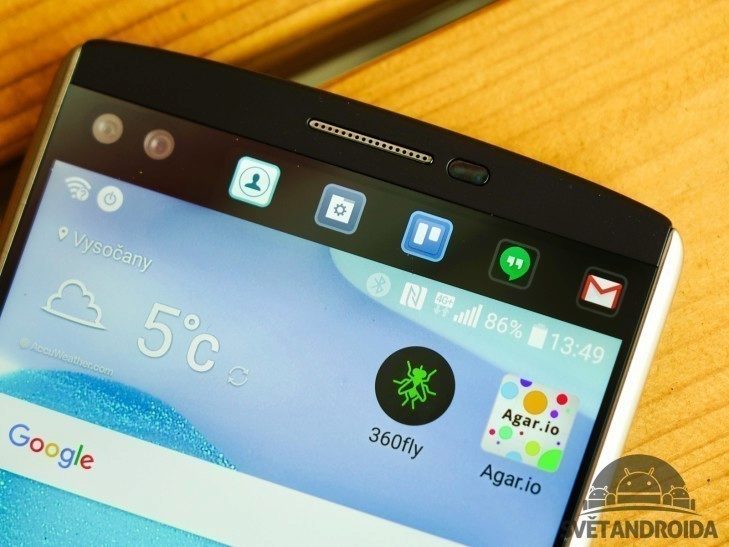 LG V10 - sekundární displej, ukázka (2)
