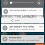 LG V10 – systém Android,  notifikační lišta (2)