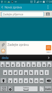 Samsung Galaxy A3 - klávesnice Samsung Galaxy A3 - klávesnice